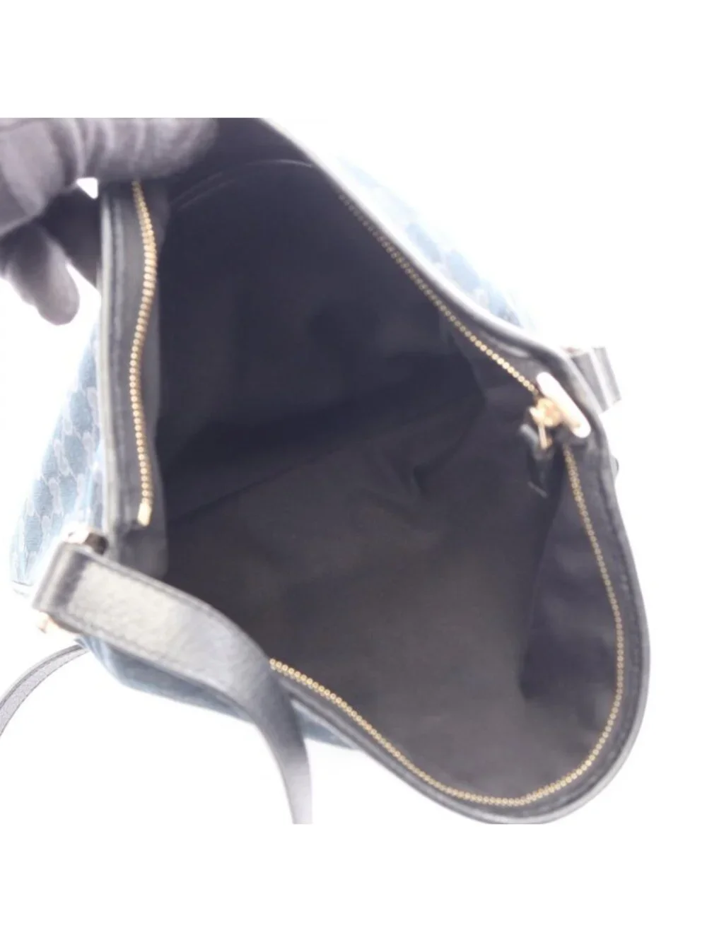 Gucci Shoulder Bag Abbey GG Canvas Black